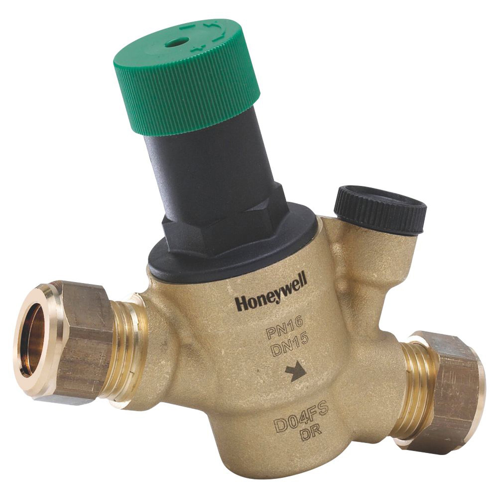 Pressure Reducing Valve With Gauge 15mm Brass Lightweight .5-6bar 15x15mm - Image 1