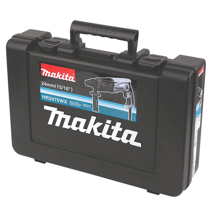 Makita SDS Plus Drill Electric HR2470WX/1 Compact Durable 3-Function Tool 110V - Image 2