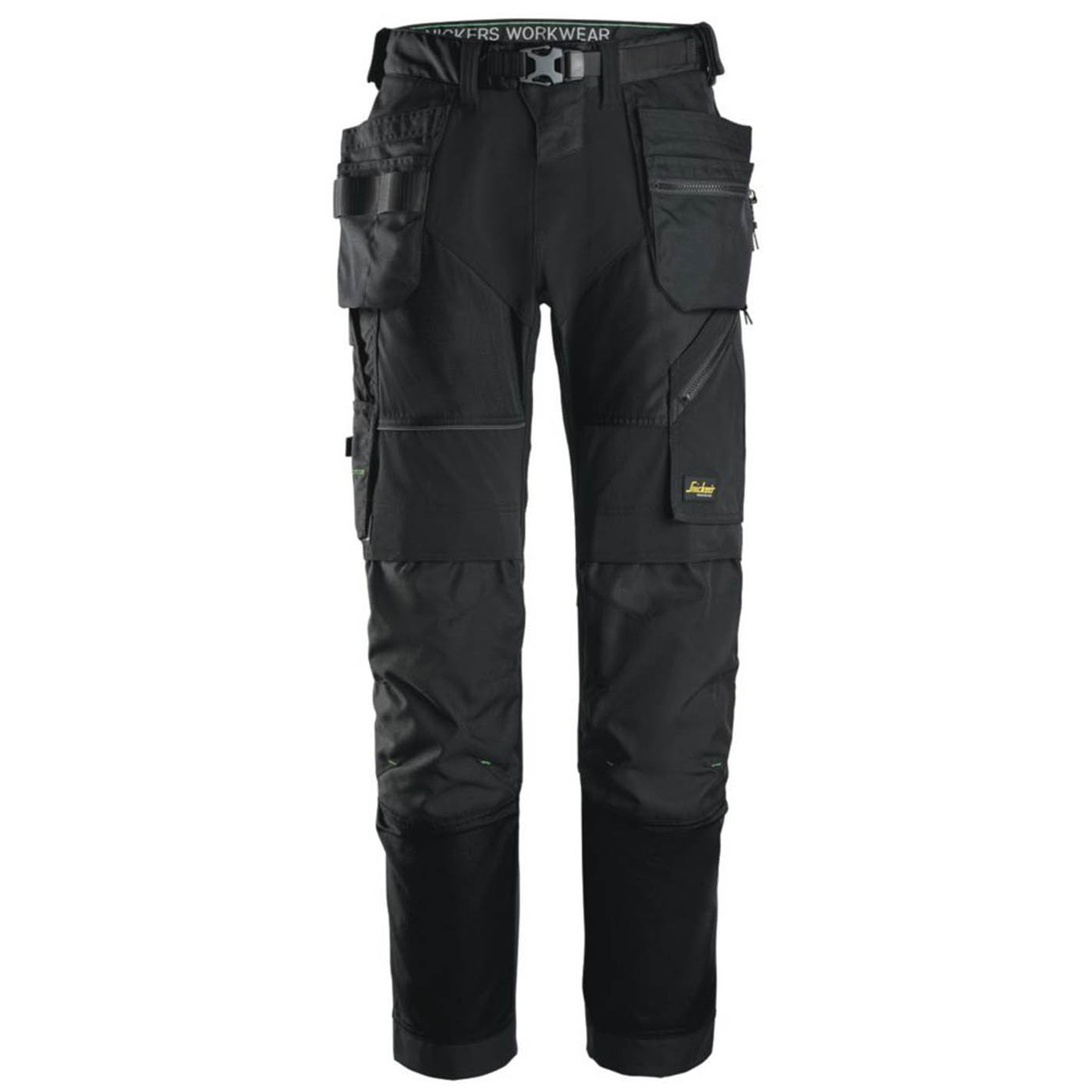 Snickers Work Trousers Mens Regular Fit Black Stretch Multi Pockets 31W 30L - Image 1