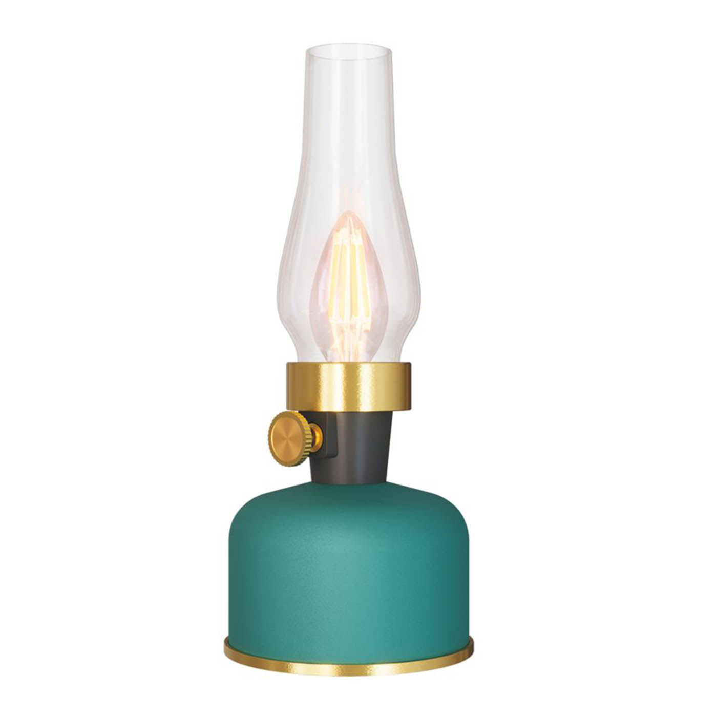 Calex Lavinio Rechargeable LED Table Lamp Green 200lm - Image 1