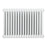 2 Column Radiator White Steel Horizontal Traditional Classic (H)60x(W)81.2cm - Image 1