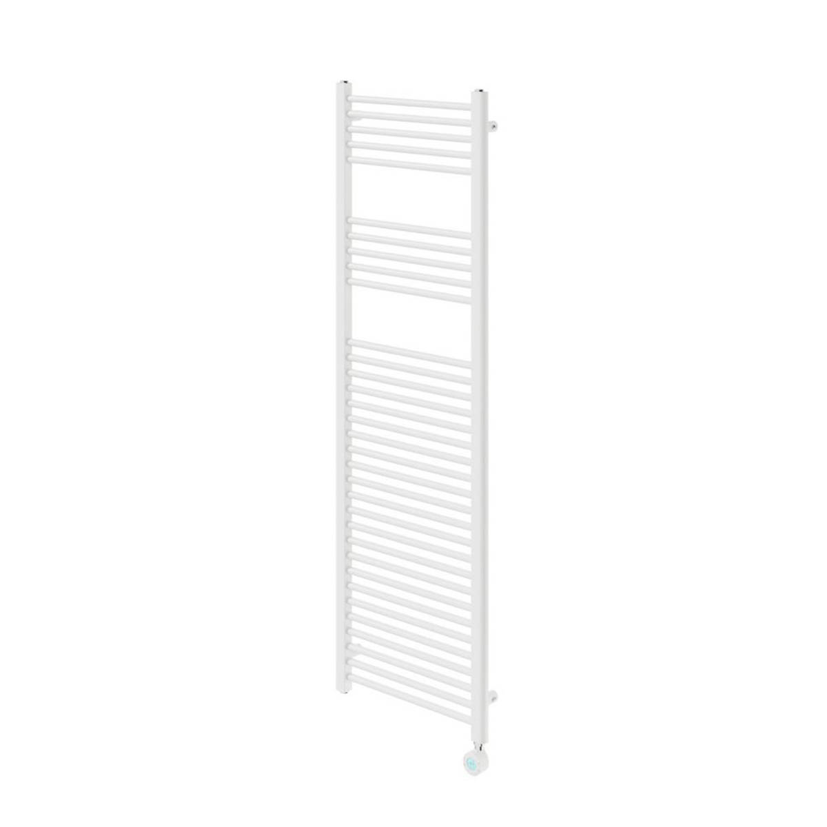 Flomasta Flat Towel Radiator Electric White Programmable 1600mm x 500mm 1706BTU - Image 1