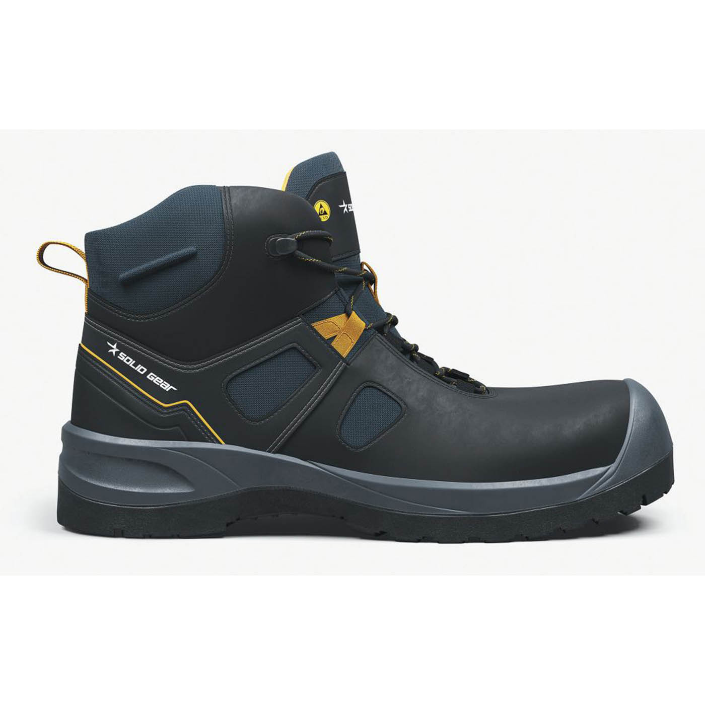 Solid Gear Essence Mid Size 9  Black Water-Resistant  Safety Boots - Image 1