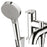 Hansgrohe Bathroom Shower Mixer Chrome Double Lever Round Modern Deck Mounted - Image 2