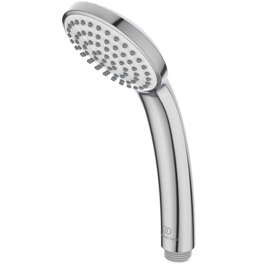 Ideal Standard Shower Handset Chrome Single Spray Pattern Round 80 x 225mm - Image 1