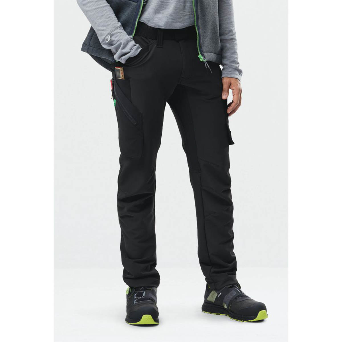 Snickers Work Trousers Mens Slim Fit Black Stretch Multi Pockets 31"W 32"L - Image 5
