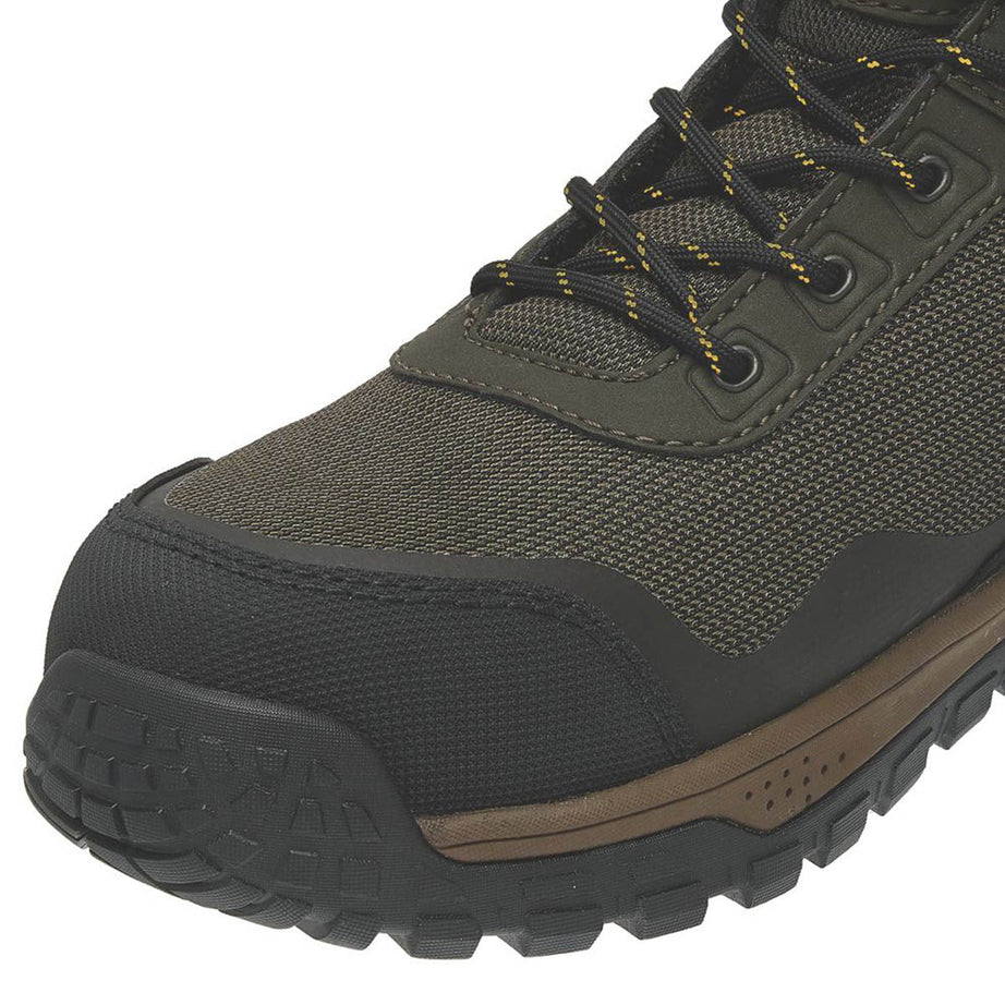 Stanley Safety Boots Mens Wide Fit Olive Waterproof Steel Toe Work Shoes Size 9 - Image 2