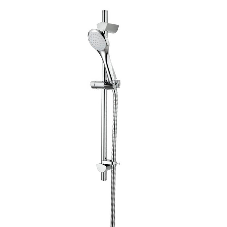 Bristan Mixer Shower Thermostatic Exposed Chrome Single Spray Pattern Round Head - Image 1