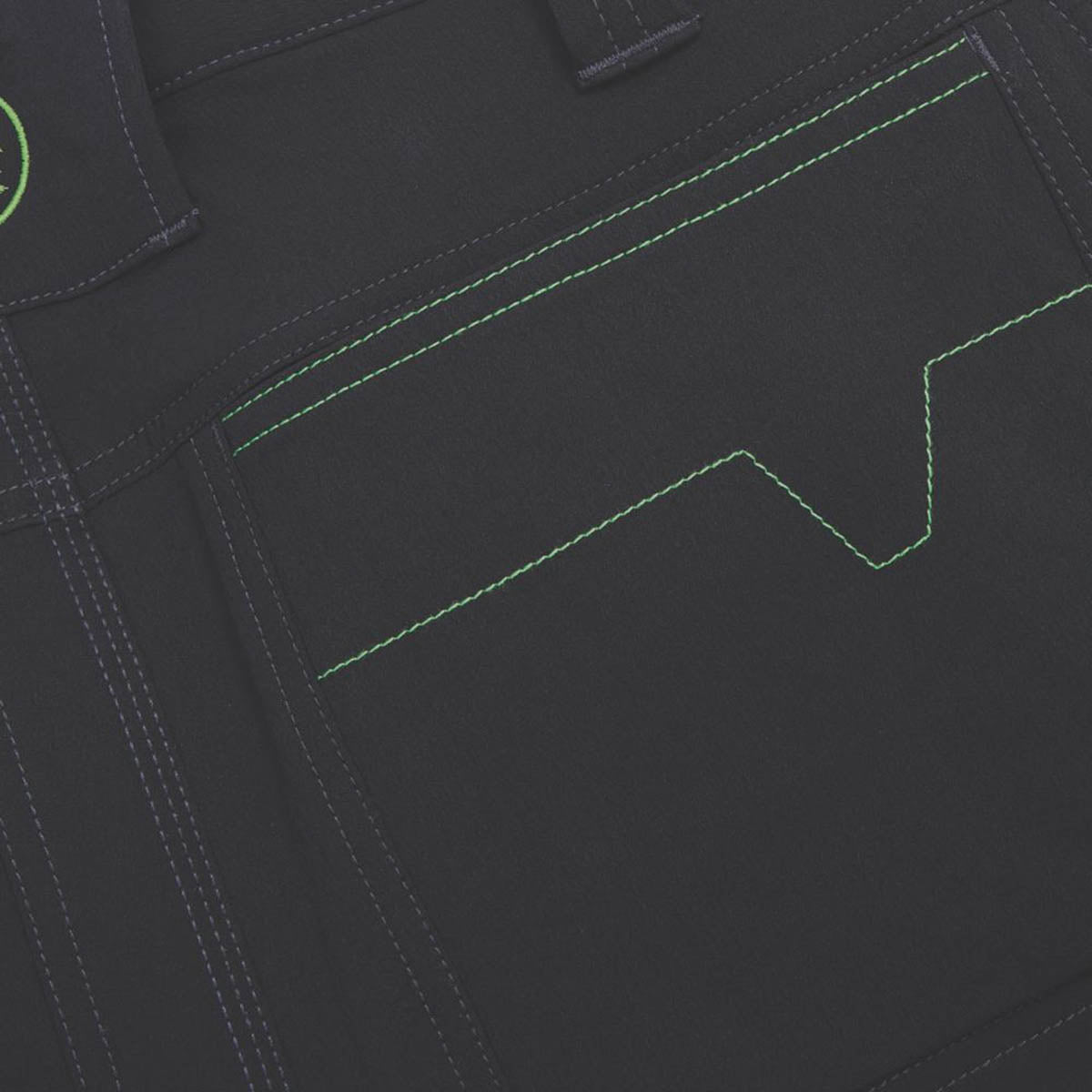 Apache Work Trouser Mens Slim Fit Stretch Black Cargo Multi Pockets 32"W 33"L - Image 6