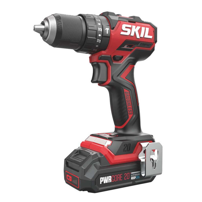 Skil Hammer Drill Cordless 20V 2x2.0Ah Li-Ion CD1U3075HC Brushless Compact - Image 2