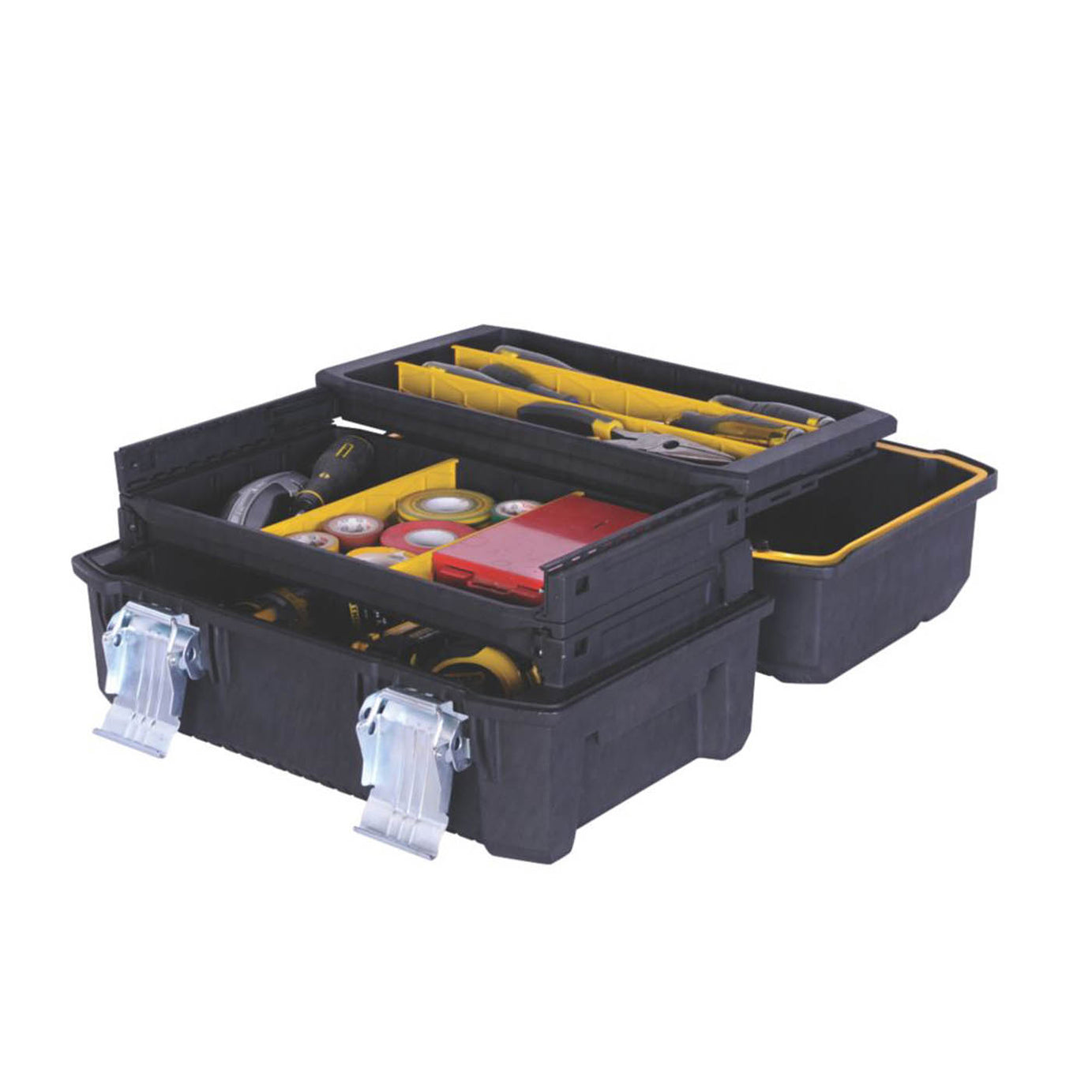 Stanley FatMax Cantilever Tool Box Black 3 Compartments Heavy Duty 18" - Image 3
