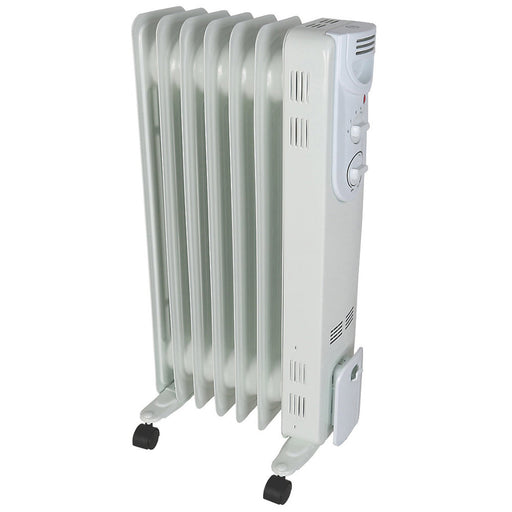 Essentials Electric Oil Filled Radiator CYBL20-7 Freestanding Portable 1500W - Image 1