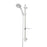 Bathroom Shower Kit Chrome 3 Spray Contemporary Durable Riser Slider Rail Bar - Image 1