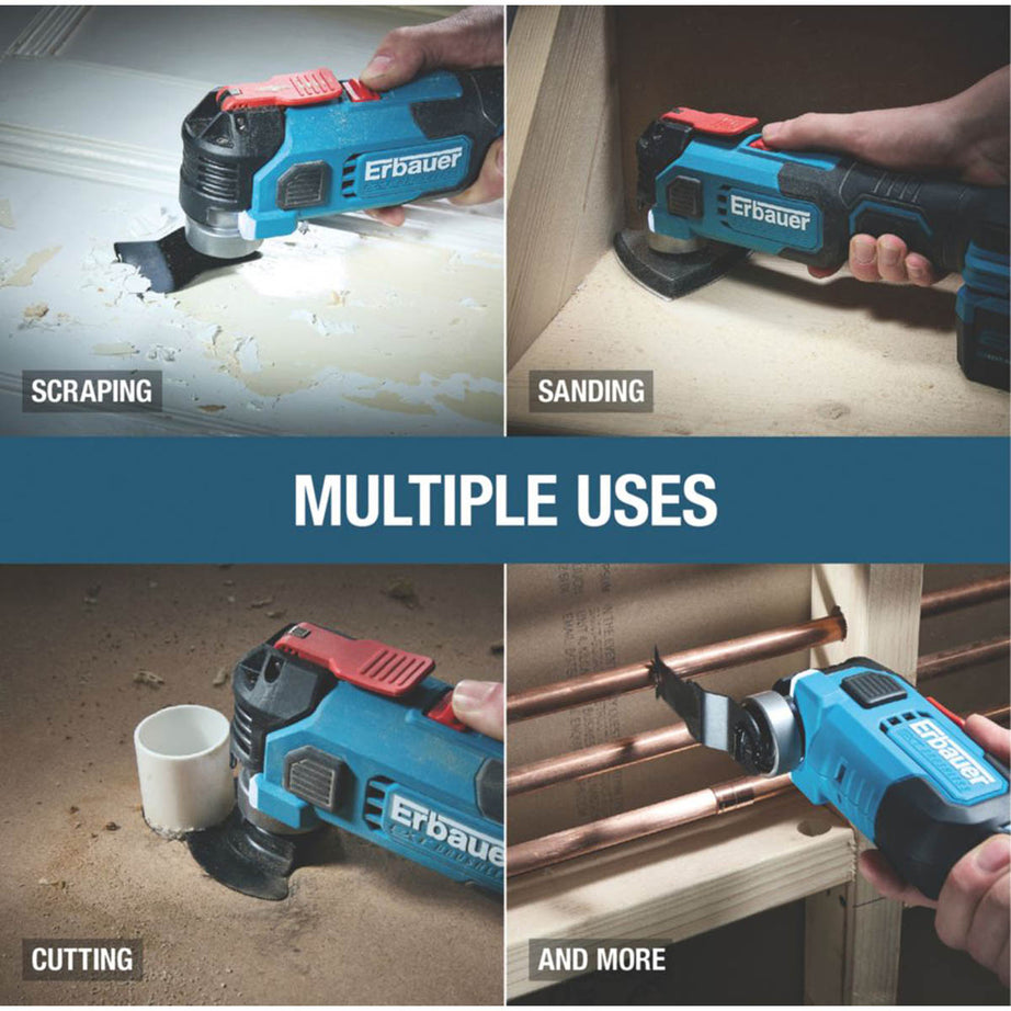 Erbauer ERI1080MLT 18V Li-Ion EXT Brushless Cordless Multi-Tool - Bare - Image 5