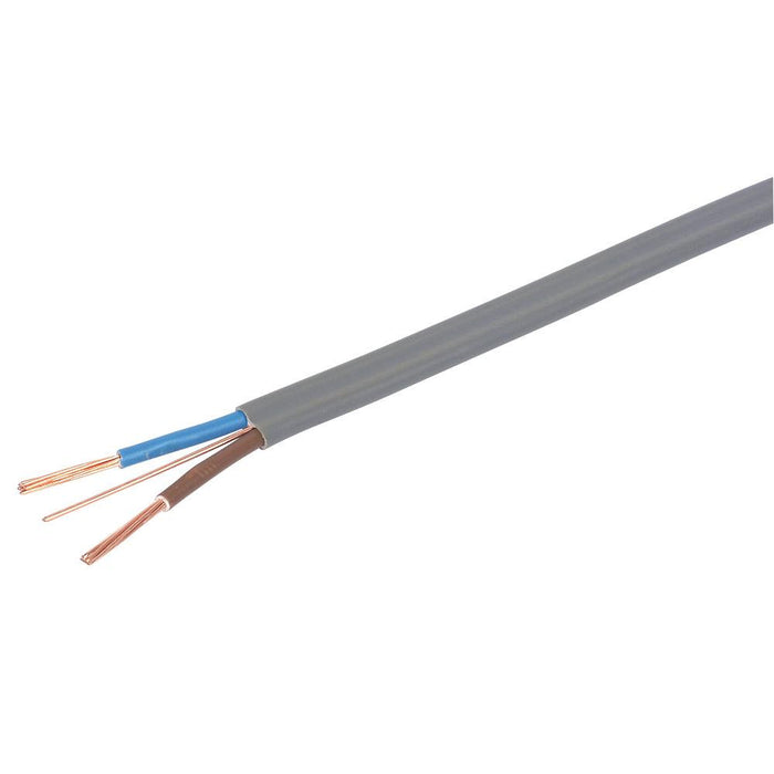 Prysmian Twin & Earth Cable Drum Wiring 4mm² x 50m Grey PVC Sheathed Bare Flat - Image 2