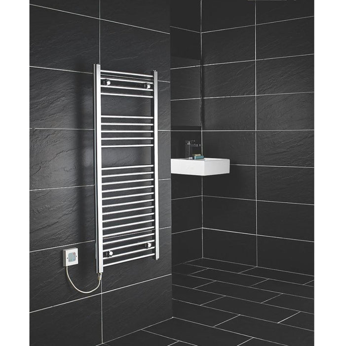 Flomasta Towel Rail Radiator Electric Flat Bathroom Warmer 250W (H)110x(W)50cm - Image 2