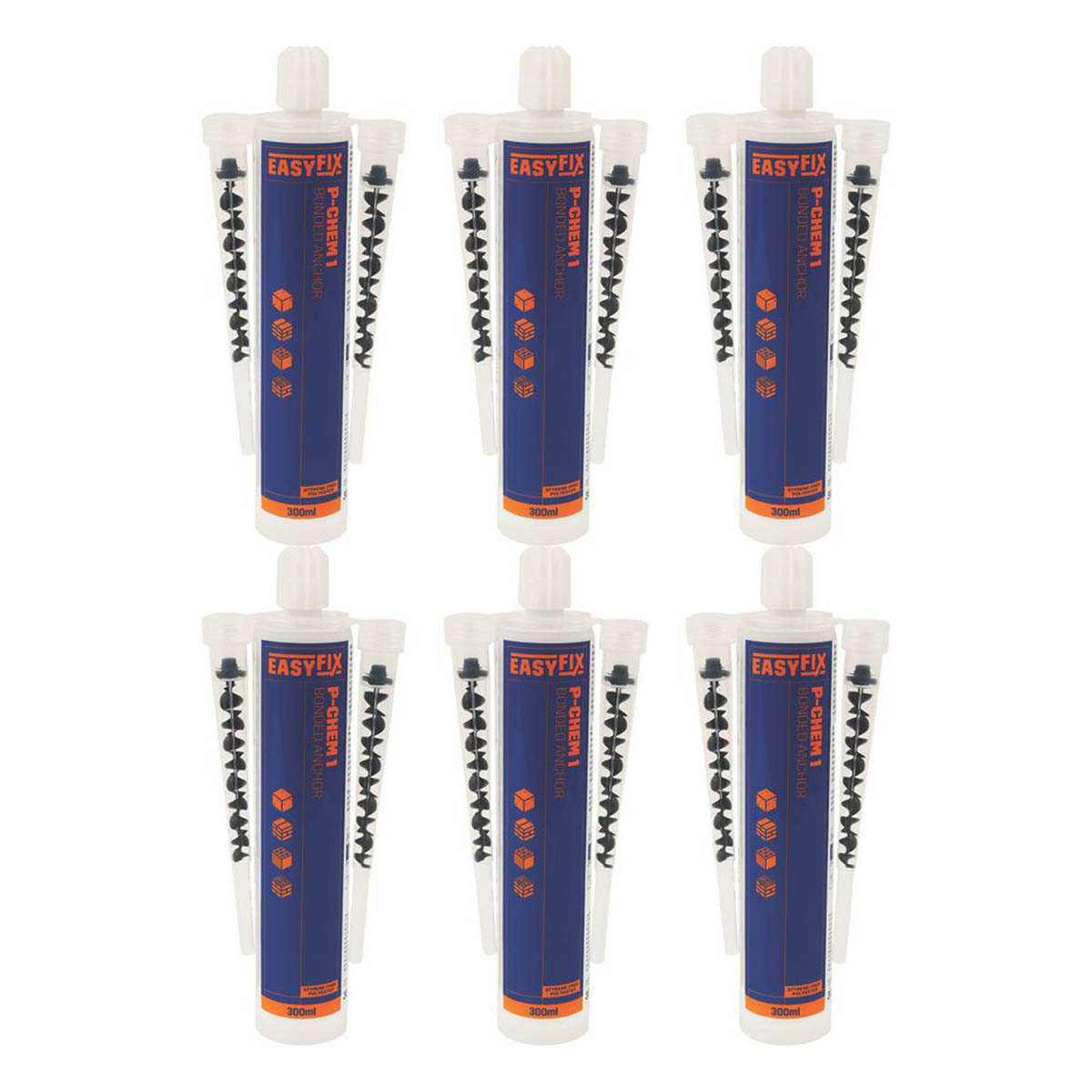 Easyfix  Styrene-Free Polyester Resin 300ml 6 Pack - Image 1