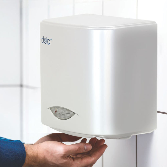 Automatic Hand Dryer Electric Washroom Compact Energy Saving White 1.1kW - Image 3