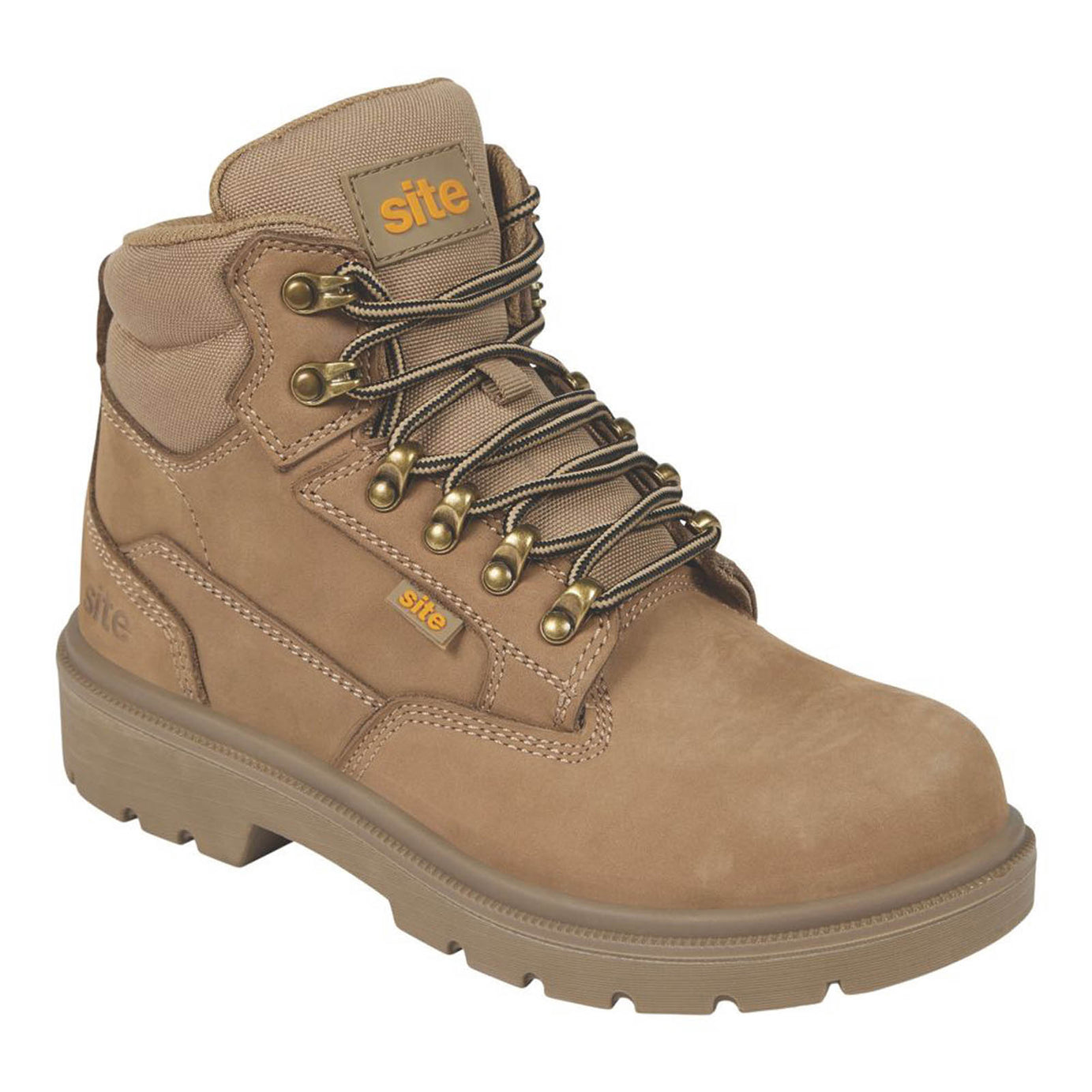 Site Safety Boots Skarn Womens Stone Brown Steel Toe Cap Size 4 - Image 1