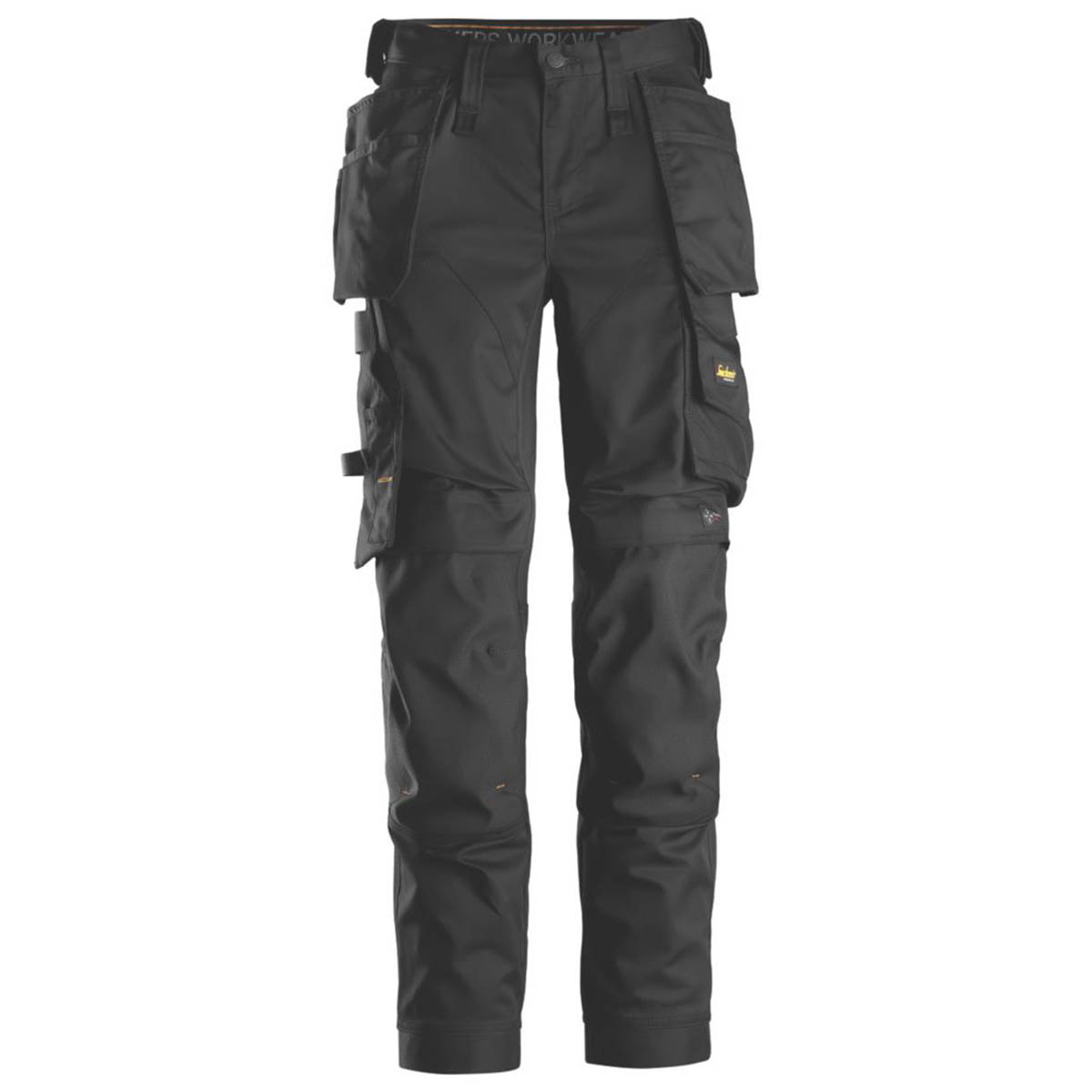 Snickers Work Trousers Womens Slim Fit Black Stretch Multi Pockets Size 10 31"L - Image 1