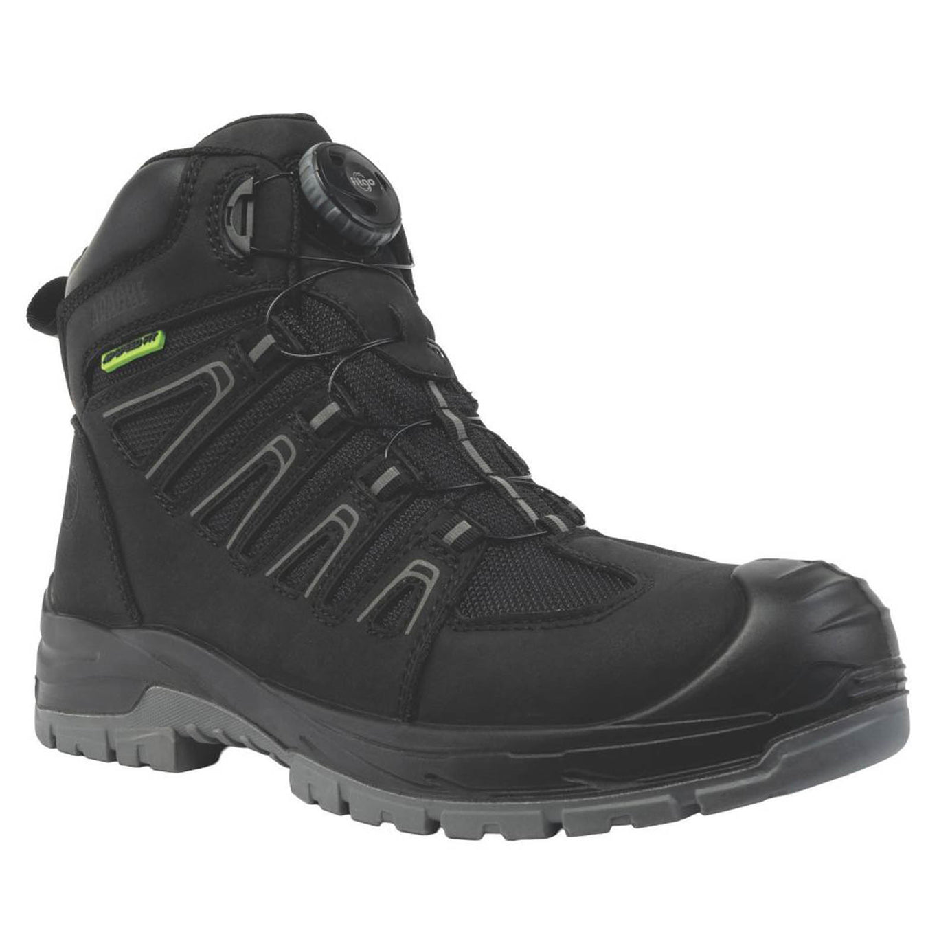 Apache Safety Boots Mens Wide Fit Black Waterproof Shoes Composite Toe Size 9 - Image 1