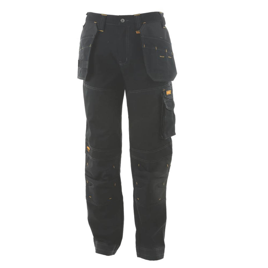 Dewalt Work Trouser Mens Regular Fit Black Stretch Multi Pockets 34"W 31"L - Image 2