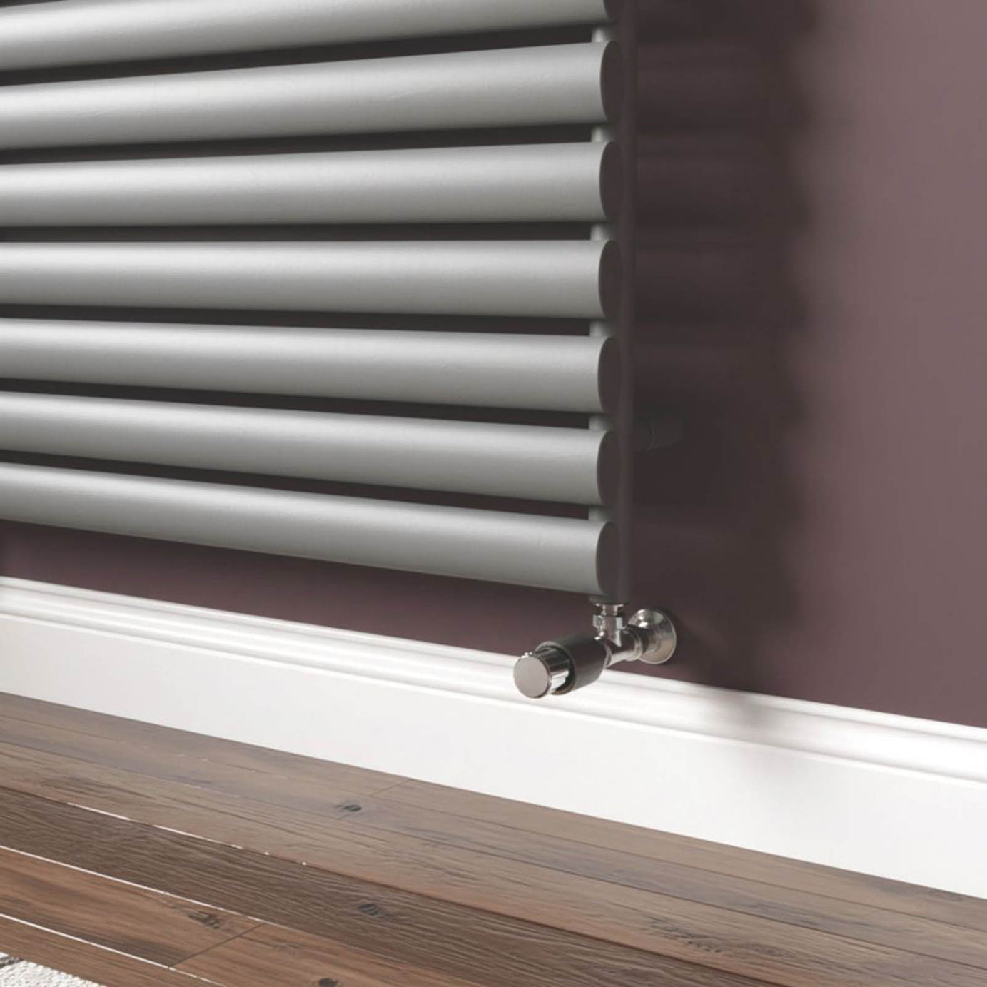 Flomasta Designer Radiator 2626BTU Anthracite Horizontal Single Panel 60x120cm - Image 4