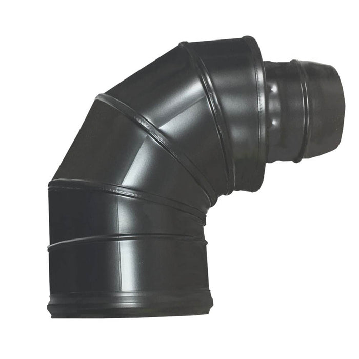 Grant External High Level Terminal Elbow Black Boiler Accessory (Dia)123mm - Image 1