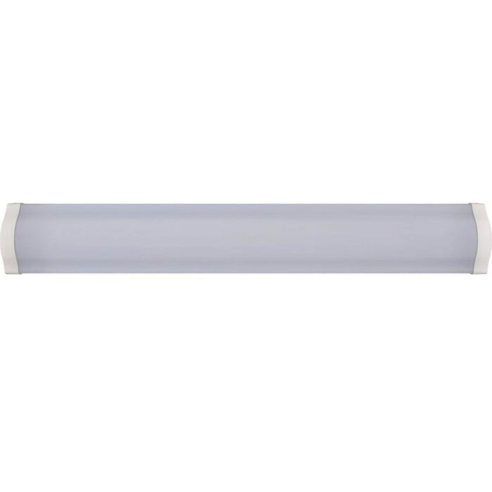 Luceco Batten Light 4ft Single Integrated LED Neutral White Steel White Durable - Image 5