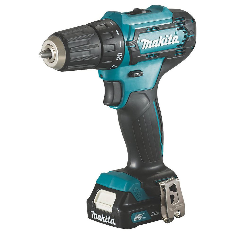 Makita Drill Driver Cordless 12V 2x2.0 Ah Li-Ion DF333DWAE Compact Soft Grip - Image 1