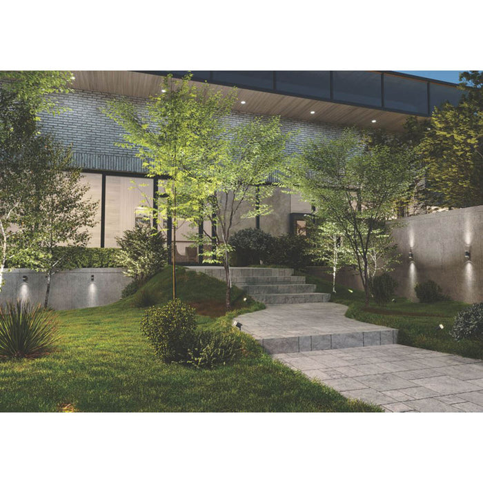 Outdoor Wall Light Anthracite Grey Sconce GU10 Modern Porch Garden 2 Pack - Image 3