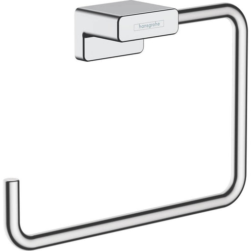 Towel Ring Holder Chrome Wall Mounted Bathroom Accessories Rack Modern - Image 1