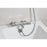 Bath Shower Mixer Tap Thermostatic Deck Mounted Chrome Dual Valve Bar Round - Image 4