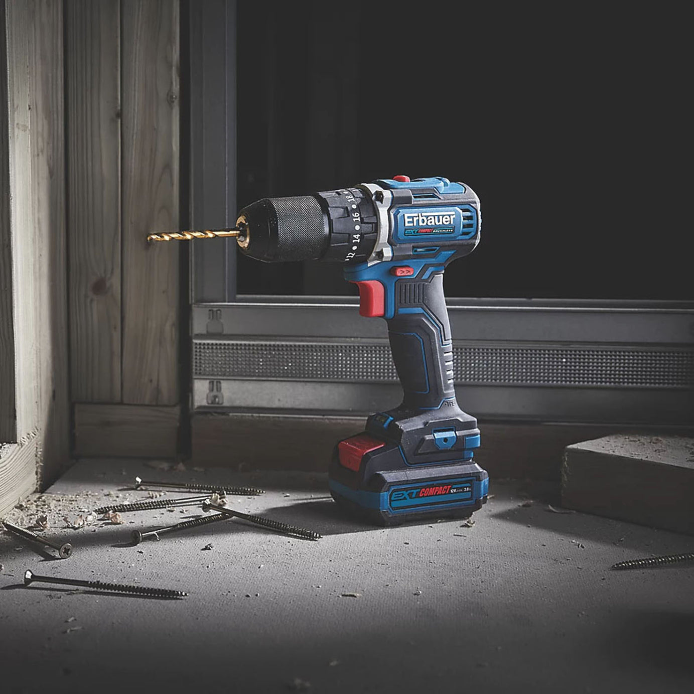 Erbauer Combi Drill Cordless 12V Li-Ion ECD12-Li-2 Brushless Compact Body Only - Image 3