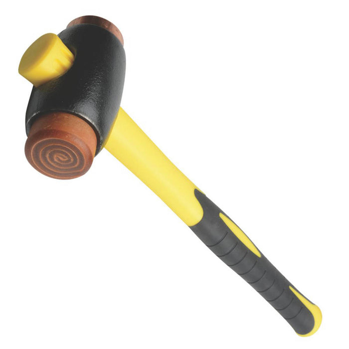 Thor Copper Hide Hammer Two Faces Fibreglass Handle Iron Head 5 1/2lb (2.5kg) - Image 2