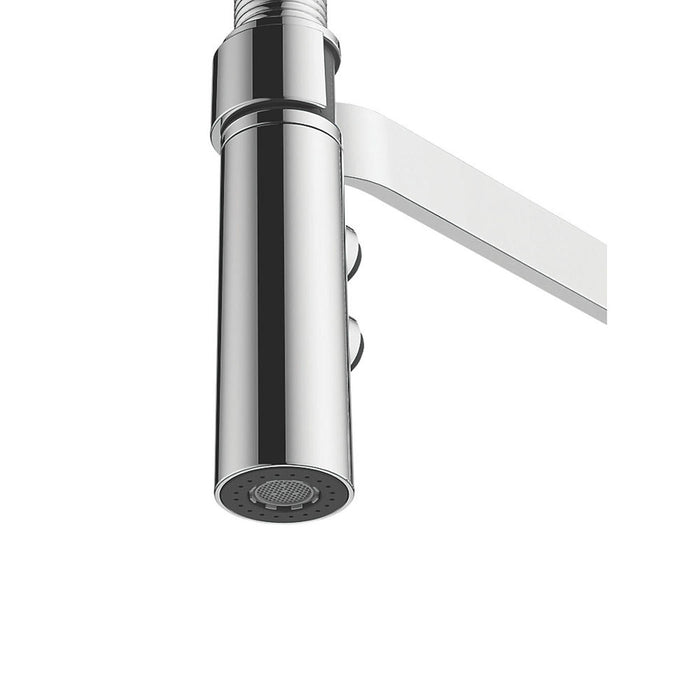 Kitchen Tap Mono Mixer Chrome Single Lever Pull Out Spout Modern Faucet - Image 3