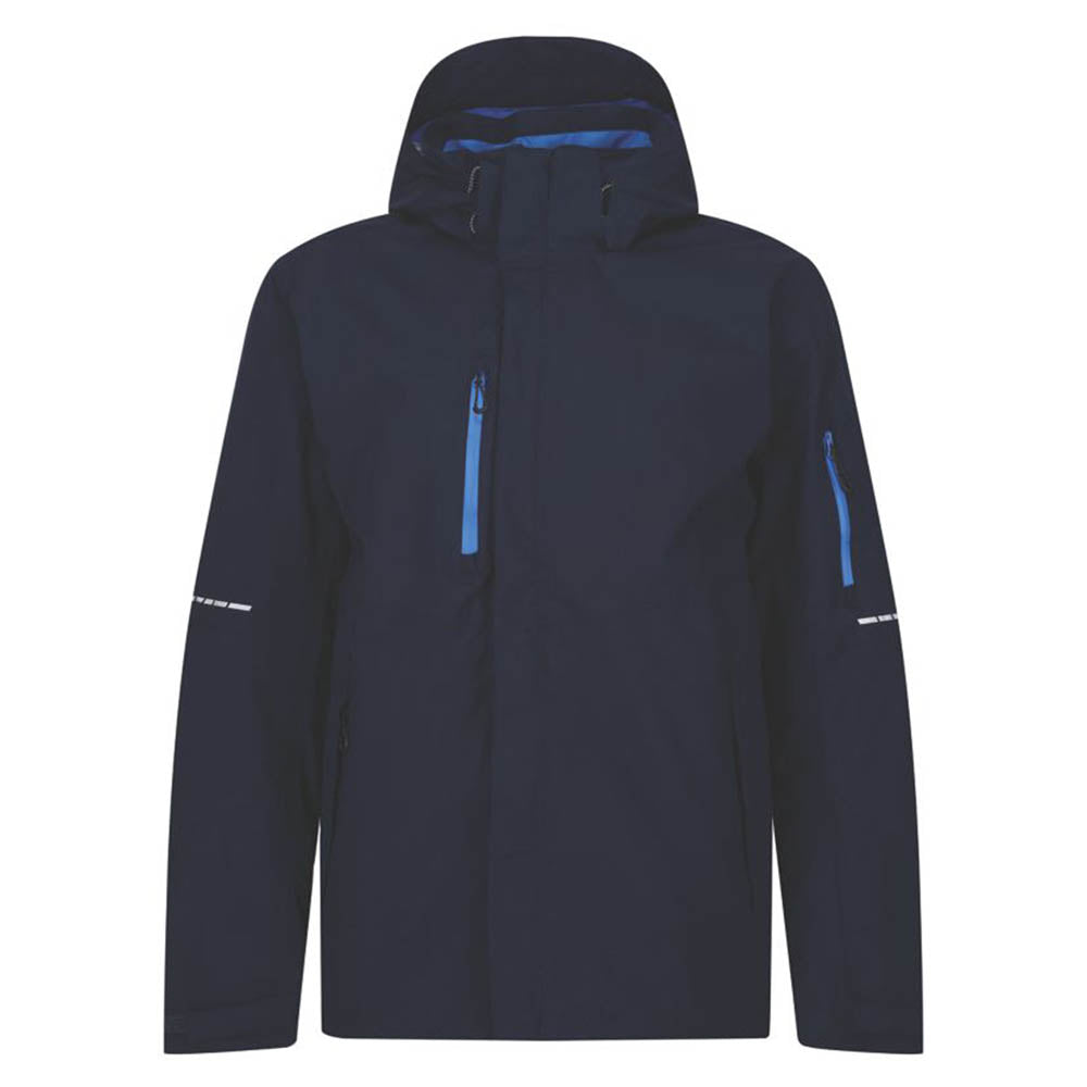 Regatta Jacket Waterproof Shell Mens Navy Breathable Warm Lining Durable Size XL - Image 1