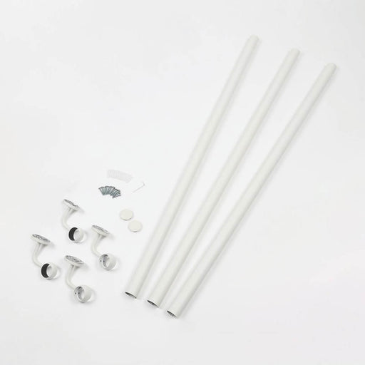 Rail Handrail Grab Steel Kit Matt White Antibacterial Coating Indoor 3600mm - Image 1