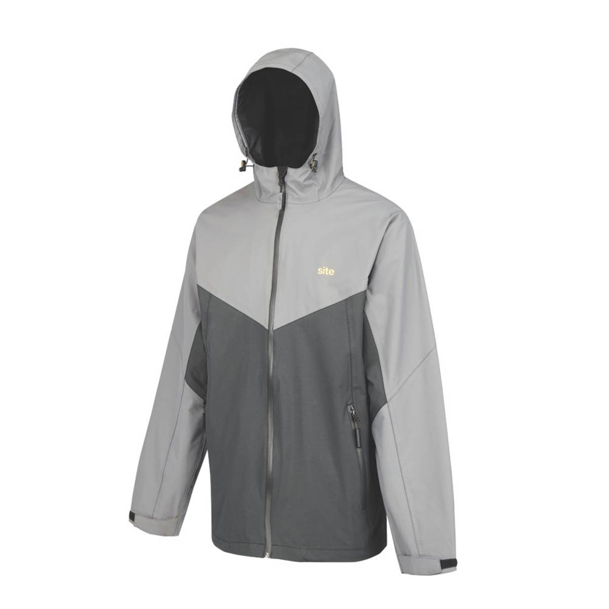 Site Jacket Black Grey Messner Windproof Adjustable Hood X Large 54" Chest - Image 1