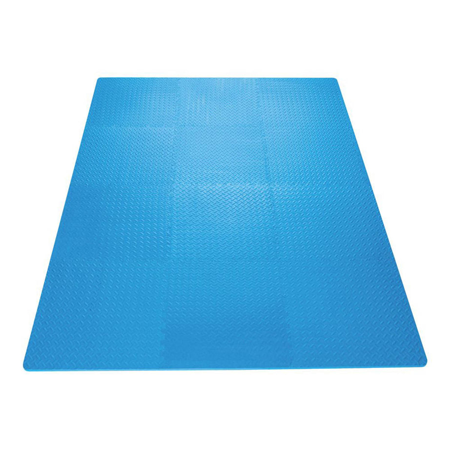 Essentials Interlocking Floor Tiles Blue Anti Slip Impact Resistant 10mm 12 Pack - Image 5