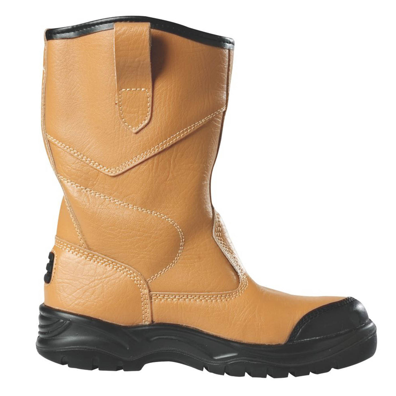 Site Safety Rigger Boots Mens Wide Fit Brown Leather Fur Lined Steel Toe Size 11 - Image 4