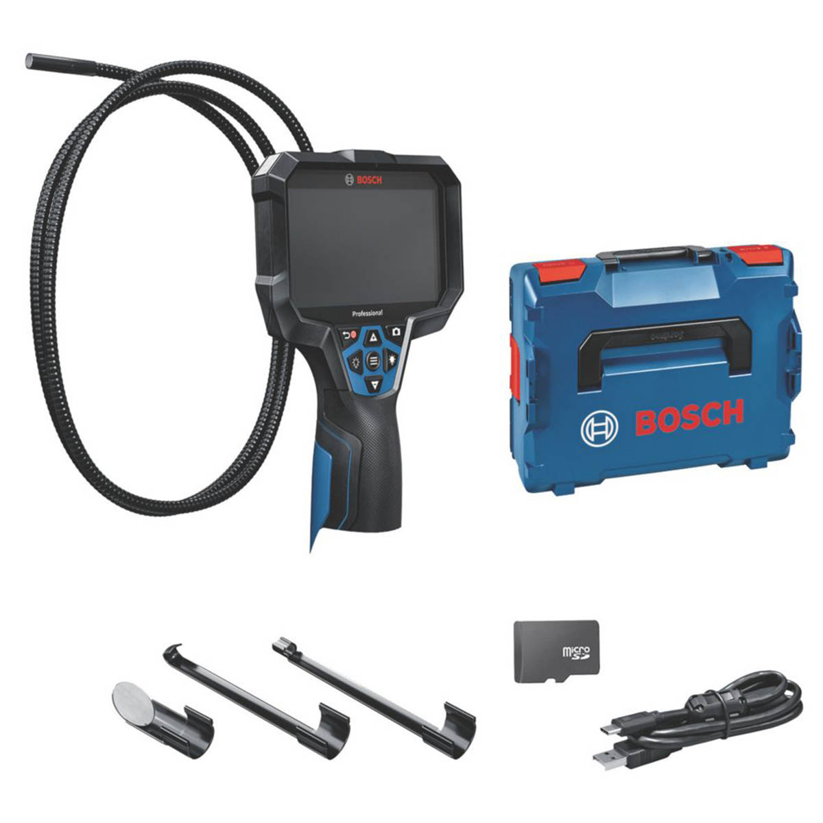 Bosch Inspection Camera Endoscope GIC 12V-5-27 C Professional 5" Colour Screen - Image 1
