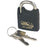 Padlocks Heavy Duty Black Brass 40mm Safety Security 2 Key Per Lock Pack Of 10 - Image 2