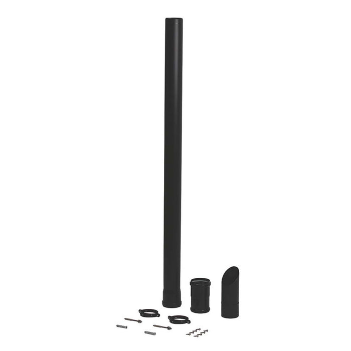 Baxi Under Balcony Eaves Flue Kit- Black 1035mm - Image 2