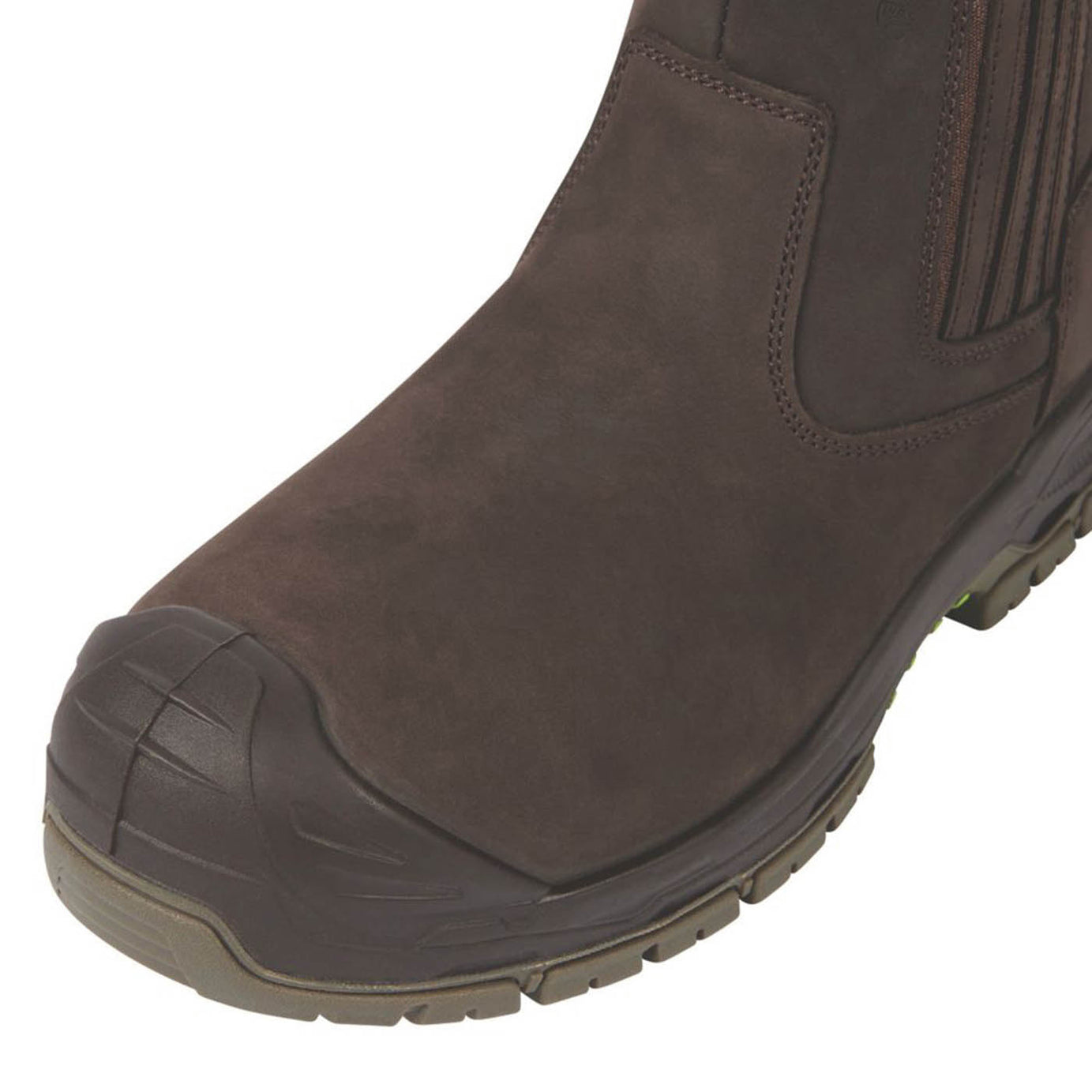 Apache Mens Safety Boots Brown Composite Toe Cap Waterproof Lightweight Size 10 - Image 5