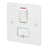 MK Light Switch Fused Spur 1 Gang Double Pole 13A 230V White Flat Profile - Image 2