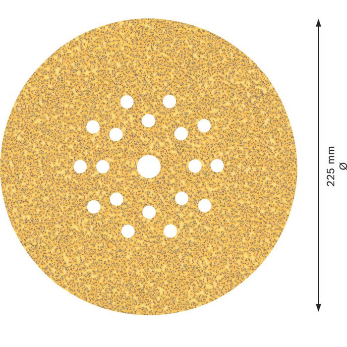 Bosch Expert Sanding Discs C470 40 Grit Punched Plaster & Drywall 225mm 25 Pack - Image 3