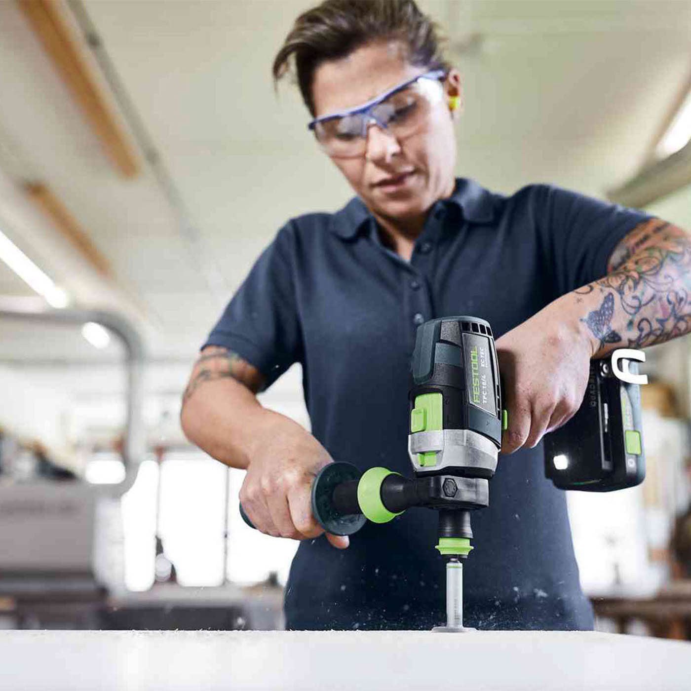 Festool Circular Saw Percussion Drill Angle Grinder Set Cordless 18V 2x5.0Ah - Image 2