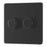 LED Dimmer Wall Switch 2-Gang 2-Way Matt Black with Colour-Matched Inserts - Image 6