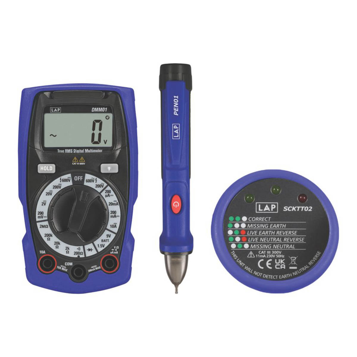 LAP DT-660 +  AC-6F + DT-905A  Electrical Tester Kit 3 Pieces - Image 1